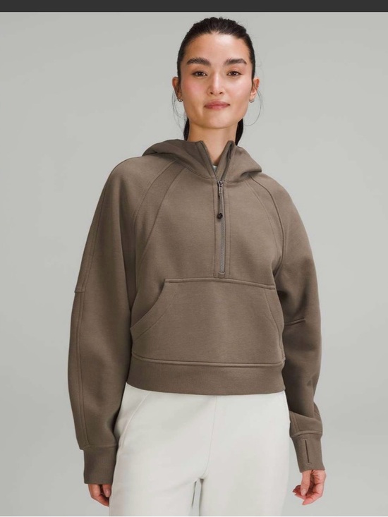 lululemon athletica Sweaters - Lululemon Scuba Oversized Half-Zip Hoodie Nomad M/L